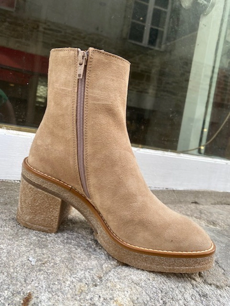 Boots beige crepe3