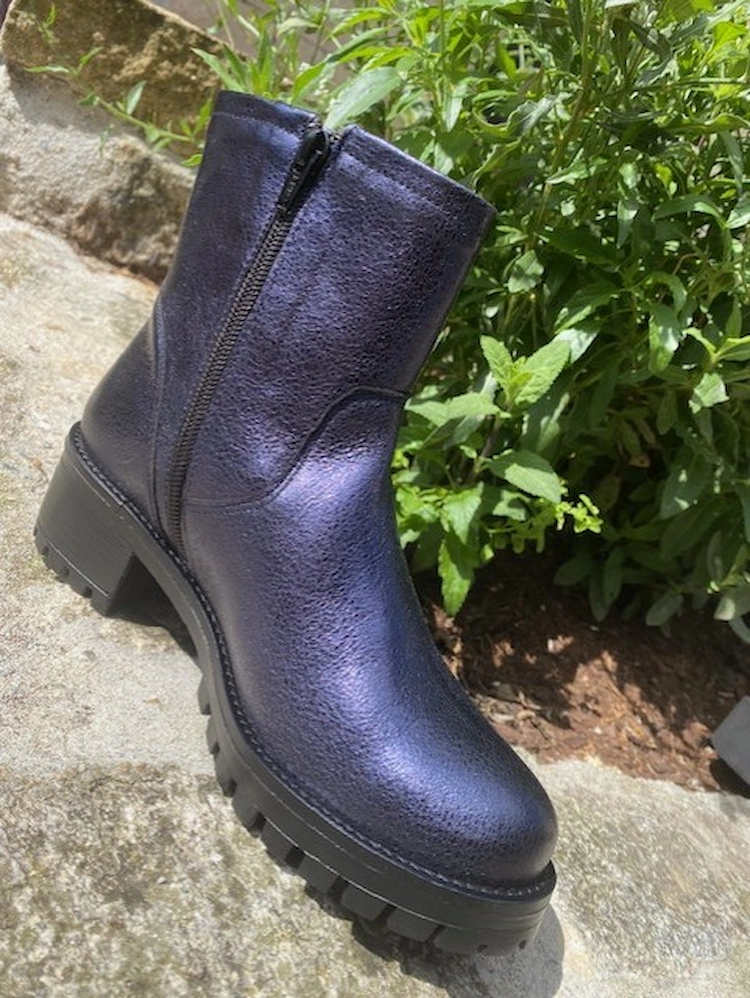 Boots bleu metal 2