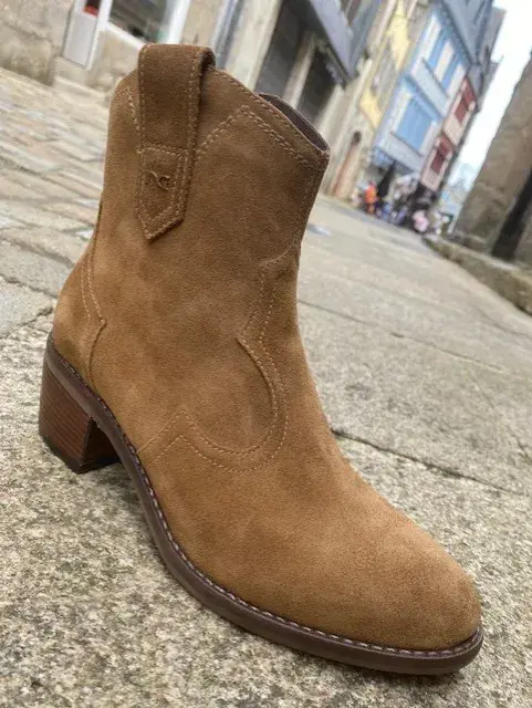 Boots camel style camarguaise