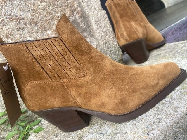 Boots tiag coupée camel