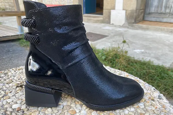 Bottine chic noir