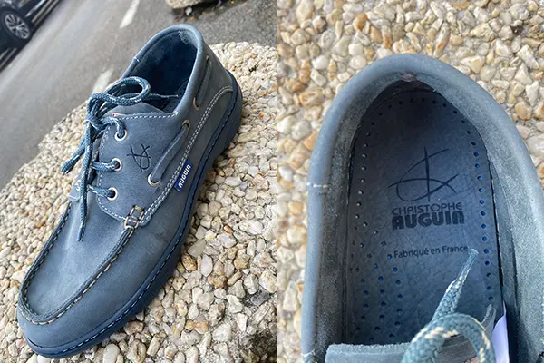 Découvrez nos chaussures bateau HORIZON Christophe Auguin en nubuck turquoise pour homme : souples, antidérapantes et résistantes à l’eau de mer