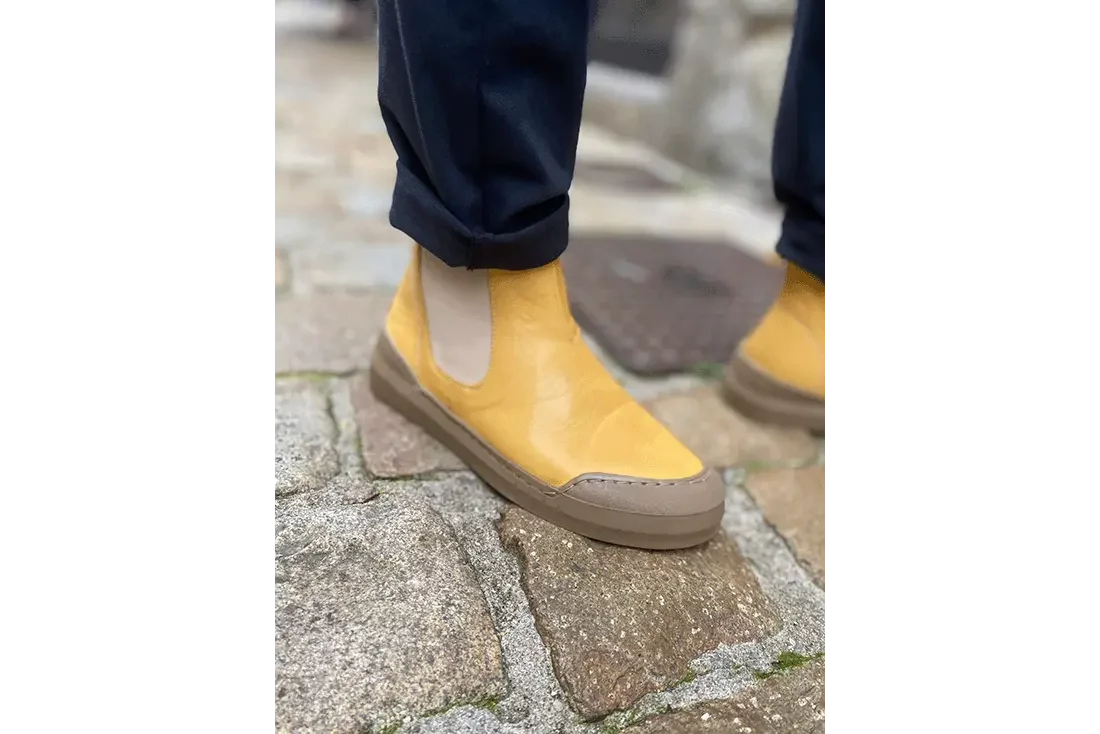 boots-jaune-souple